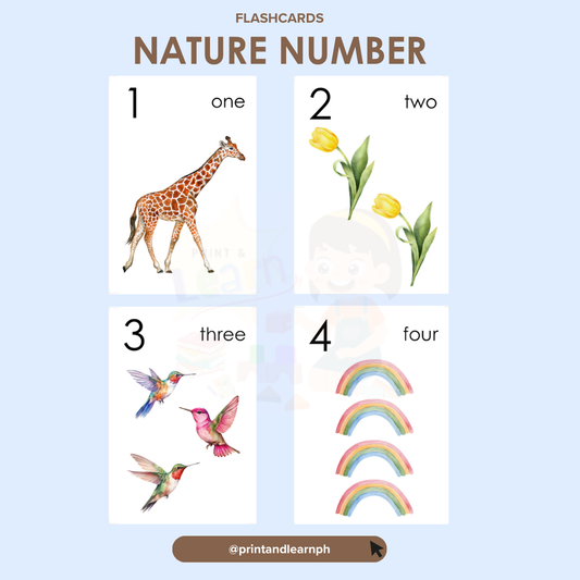 Flashcard: Numbers Nature