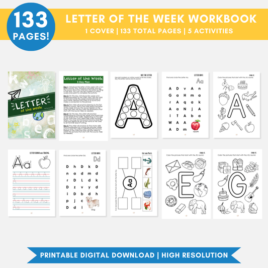Letter of the Week Workbook (Digital Only)