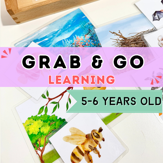Grab & Go Learning Kits for 5 - 6 Years Old