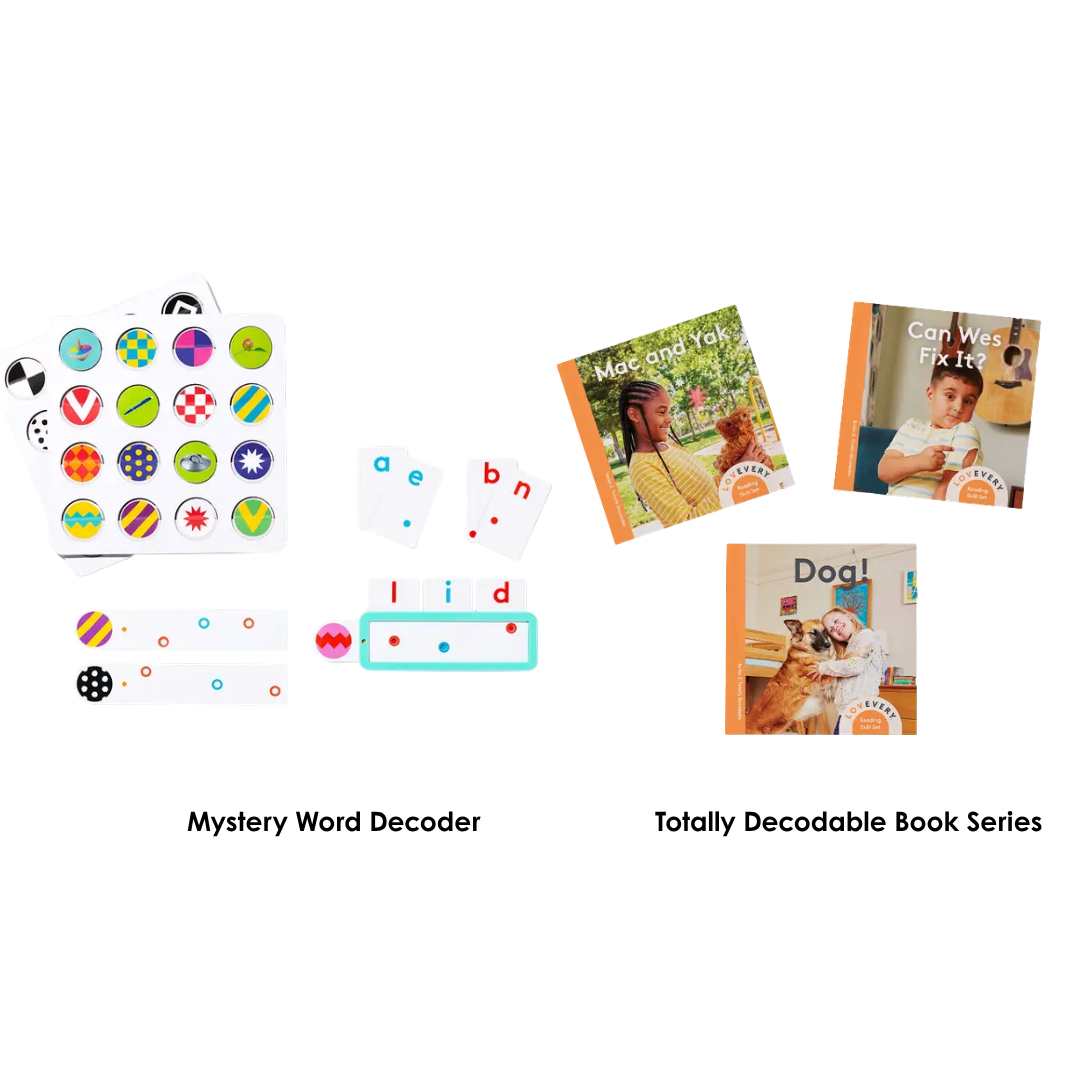 Reading for 5-6 Yrs Old: Mystery Word Decoder & Decodable Books
