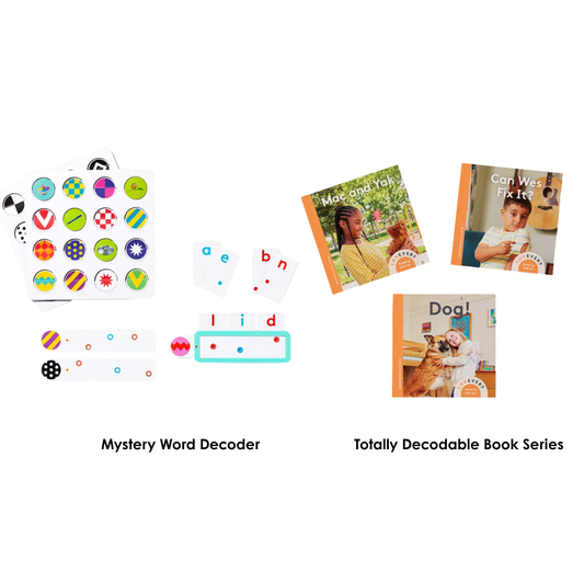 Reading for 5-6 Yrs Old: Mystery Word Decoder & Decodable Books