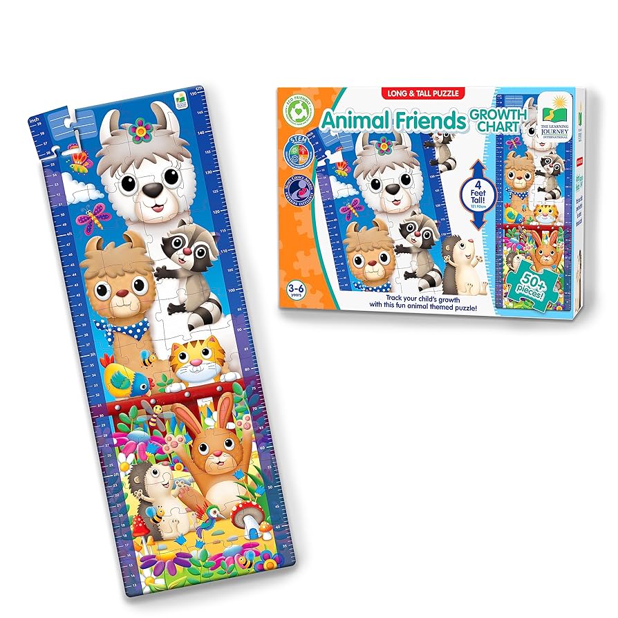 Long and Tall Puzzles - Animal Friends Growth Chart