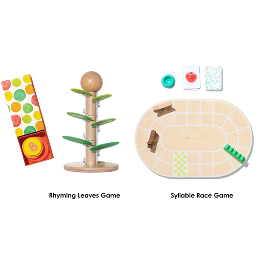 Reading for 4-5 Yrs Old: Rhyming Leaves & Syllable Race Game