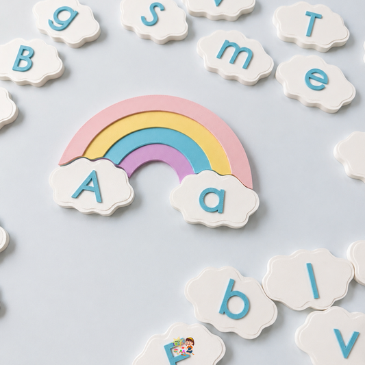 Cloud & Rainbow Alphabet Matching Set