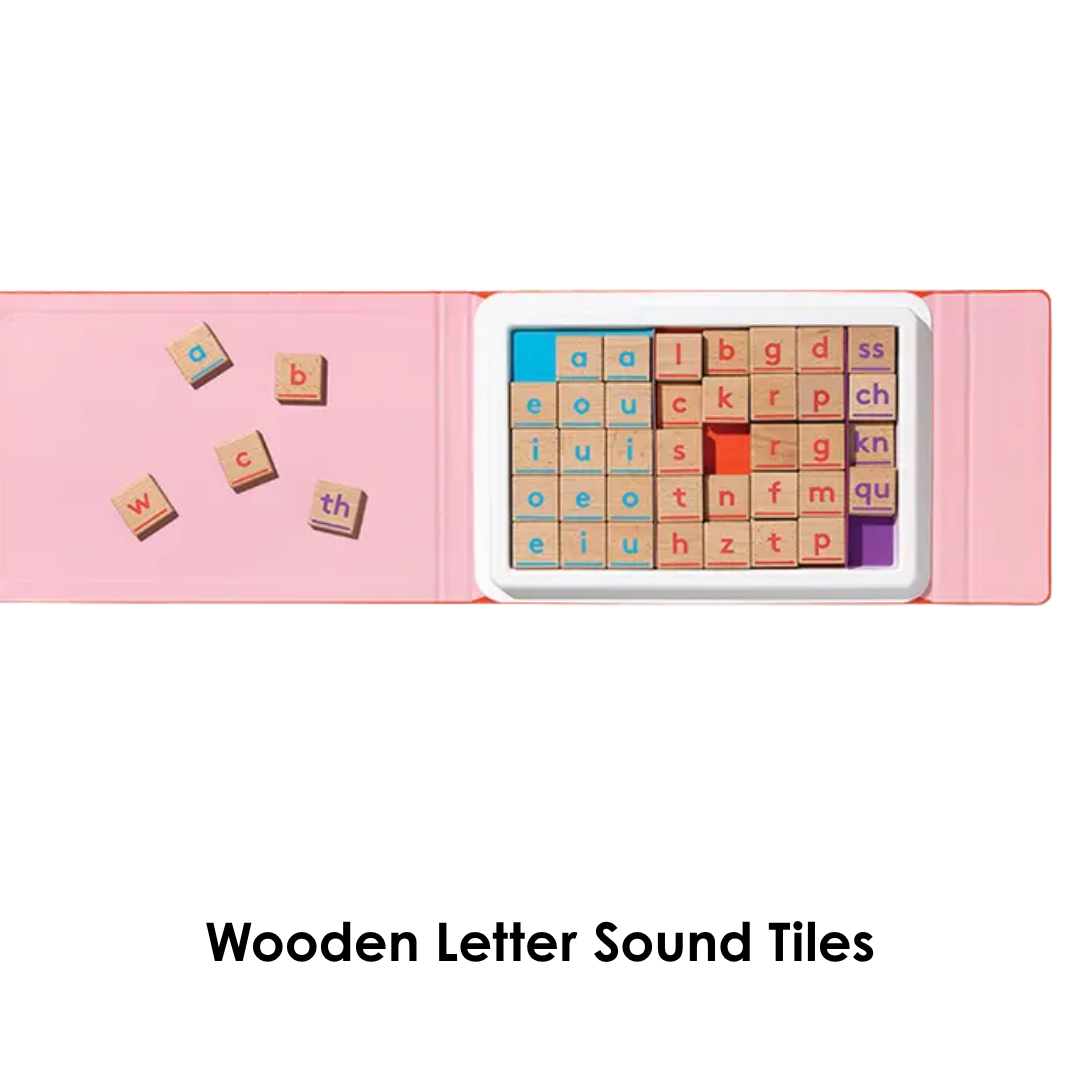 Reading for 5-6 Yrs Old: Sound Swap & Drop, Consonant Blends Books, Crossword Builder &  Wooden Letter Sound Tiles