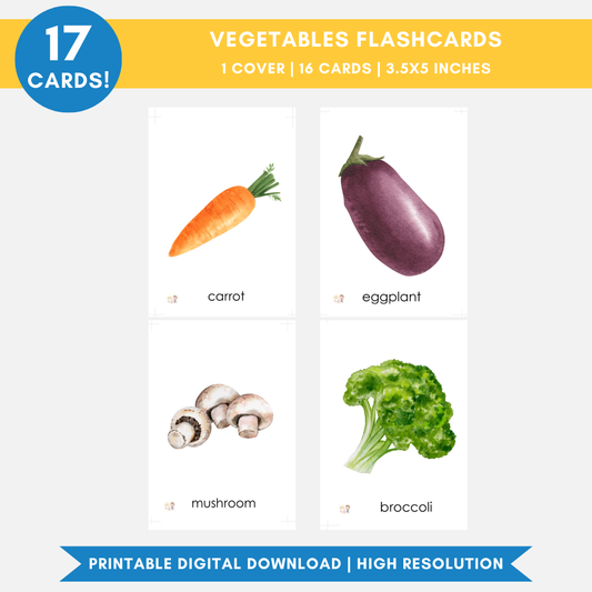 Vegetables Flashcards (Digital Only)