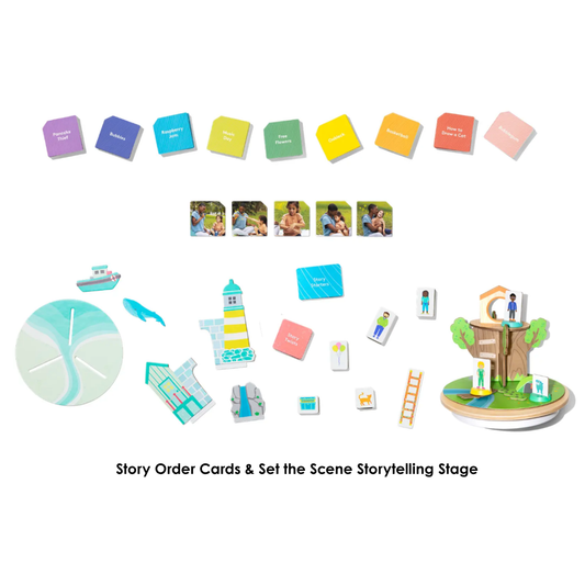 Reading for 5-6 Yrs Old: Story Order Cards & Set the Scene Storytelling Stage