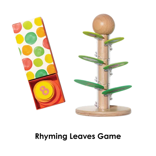 Reading for 4-5 Yrs Old: Rhyming Leaves & Syllable Race Game
