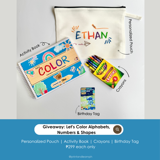 Let's Color: Alphabets, Numbers & Shapes