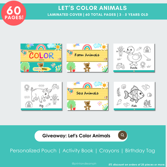 Let's Color: Animals