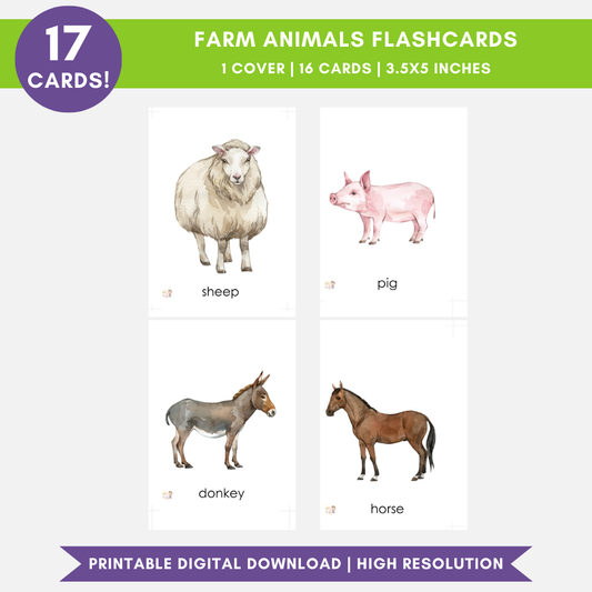 Farm Animals Flashcards (Digital Only)