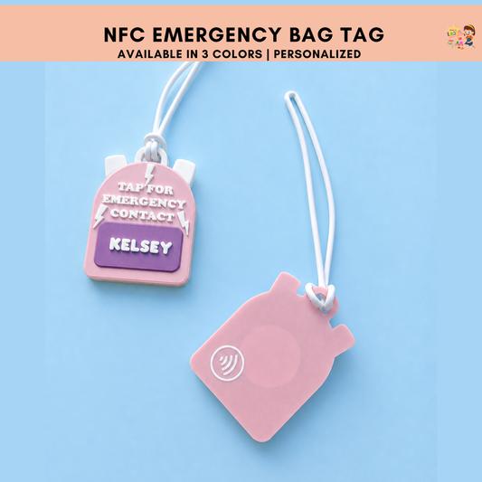 NFC Emergency Bag Tag (3 Colors)