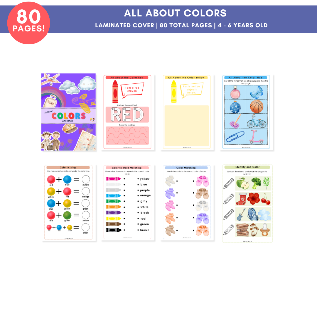 All About Colors Workbook