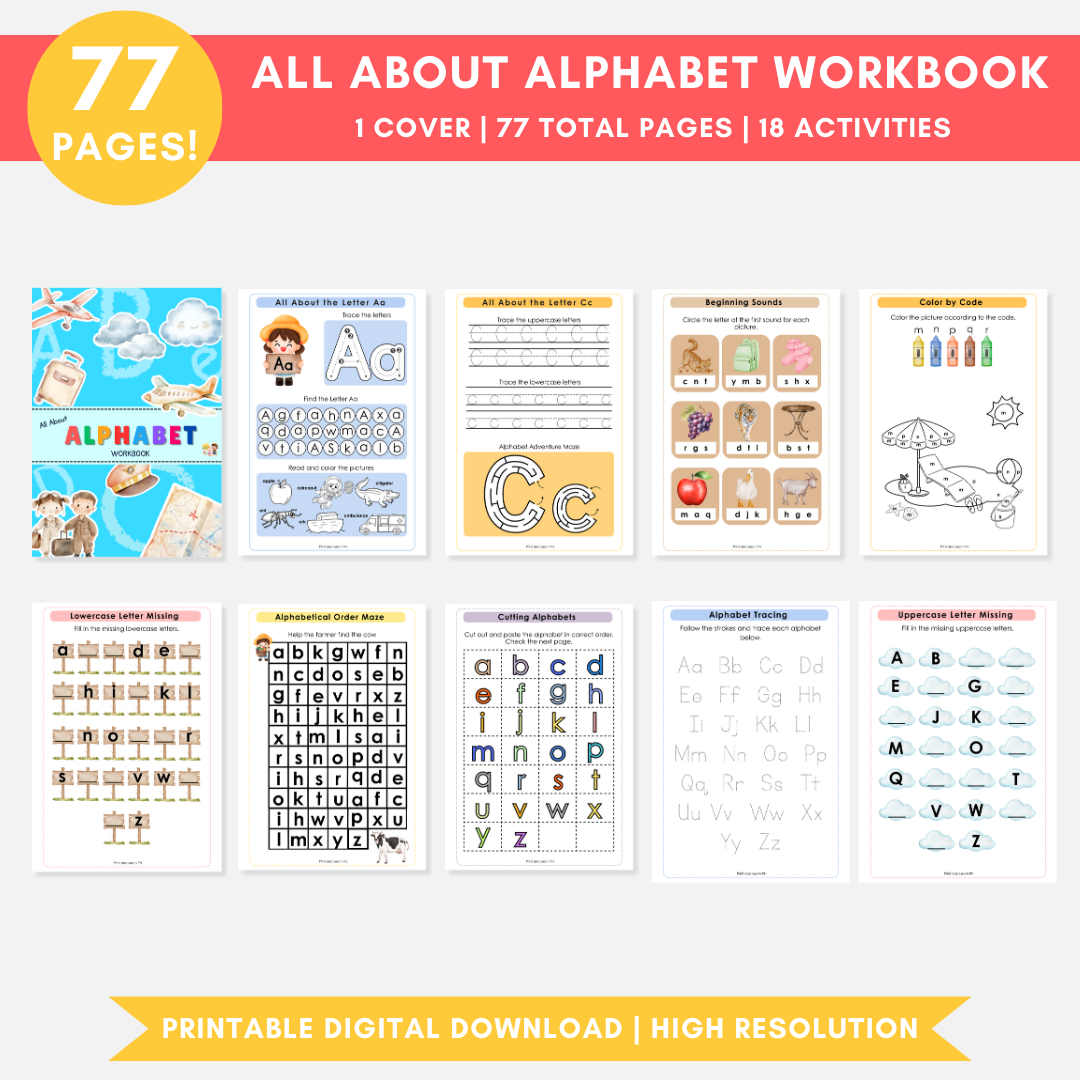 All About Alphabet Workbook (Digital Only)
