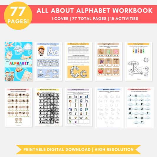 All About Alphabet Workbook (Digital Only)