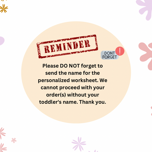 My First & Last Name Worksheet