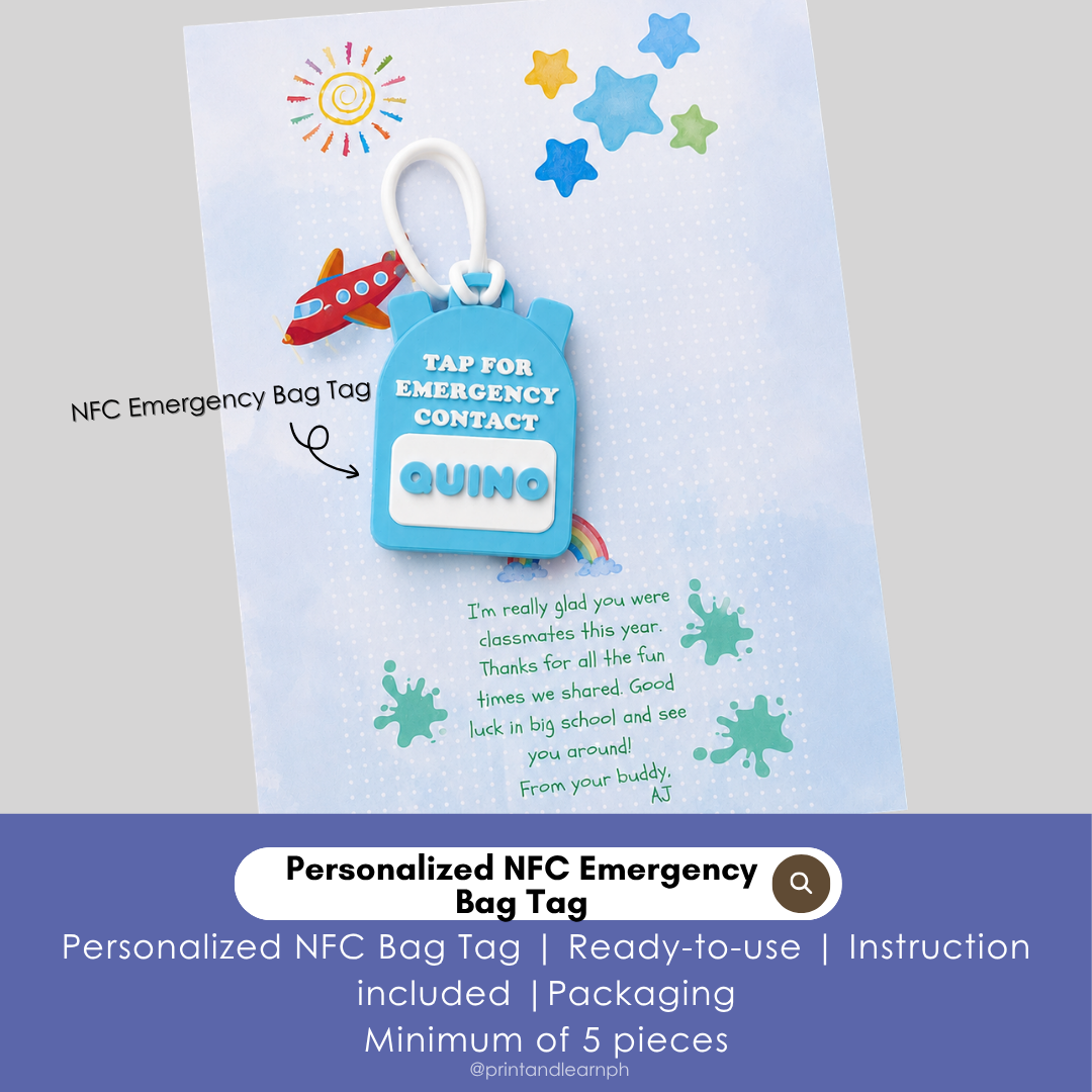 Personalized NFC Emergency Bag Tag