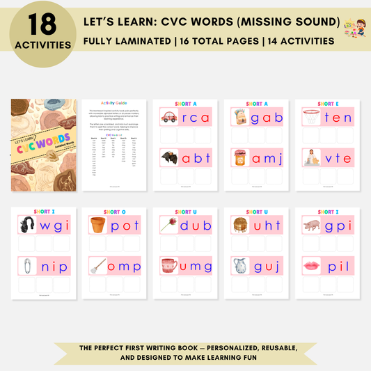 Let’s Learn: CVC Words (Jumbled Words)