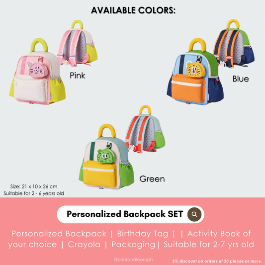 Personalized Backpack SET