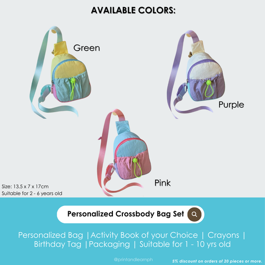 Personalized Crossbody Bag SET