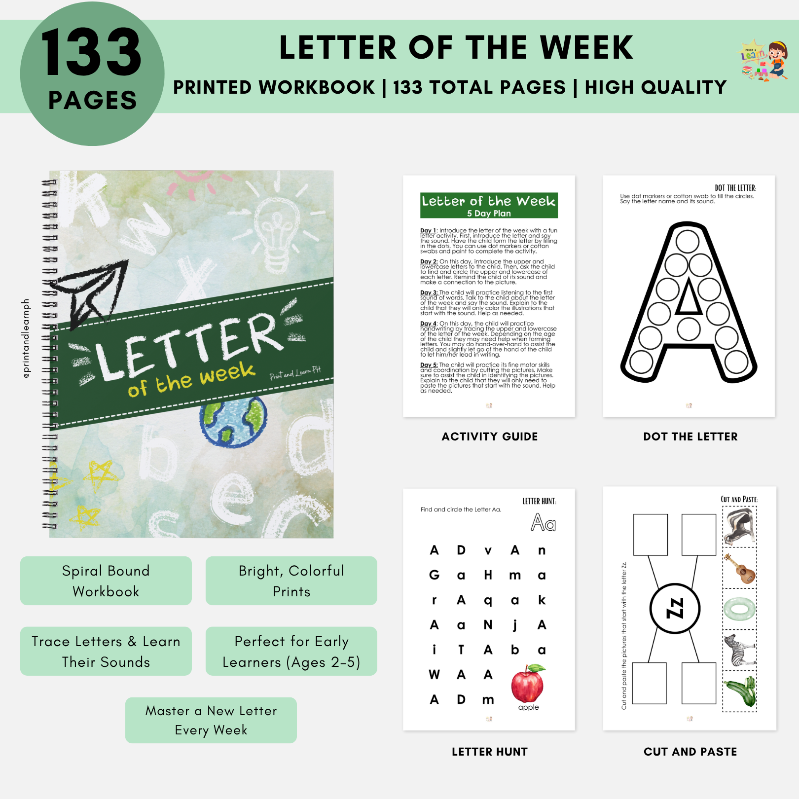 Letter of the Week – Print and Learn PH