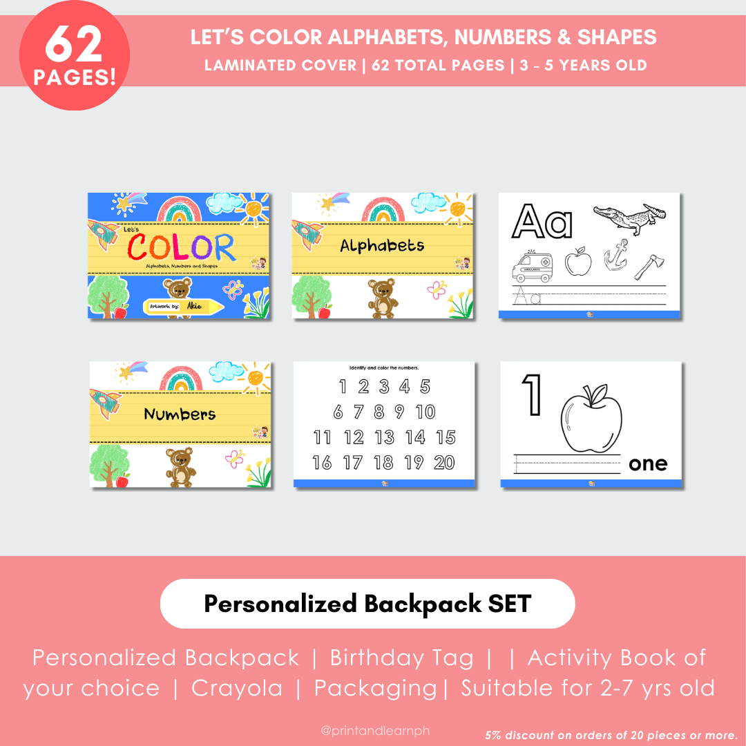 Personalized Backpack SET