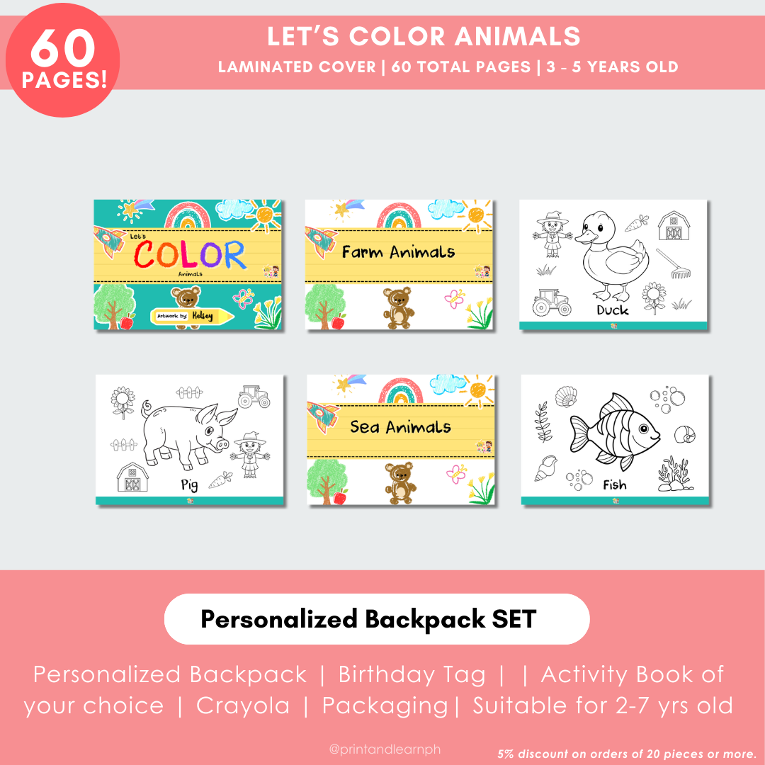 Personalized Backpack SET