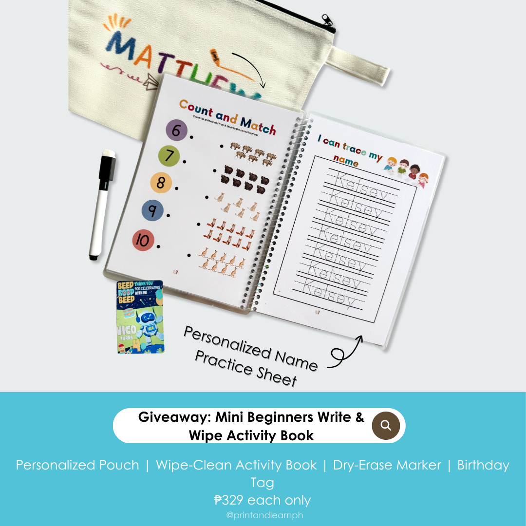 Activity Book: Mini Beginners Write & Wipe