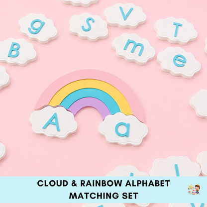 Cloud & Rainbow Alphabet Matching Set