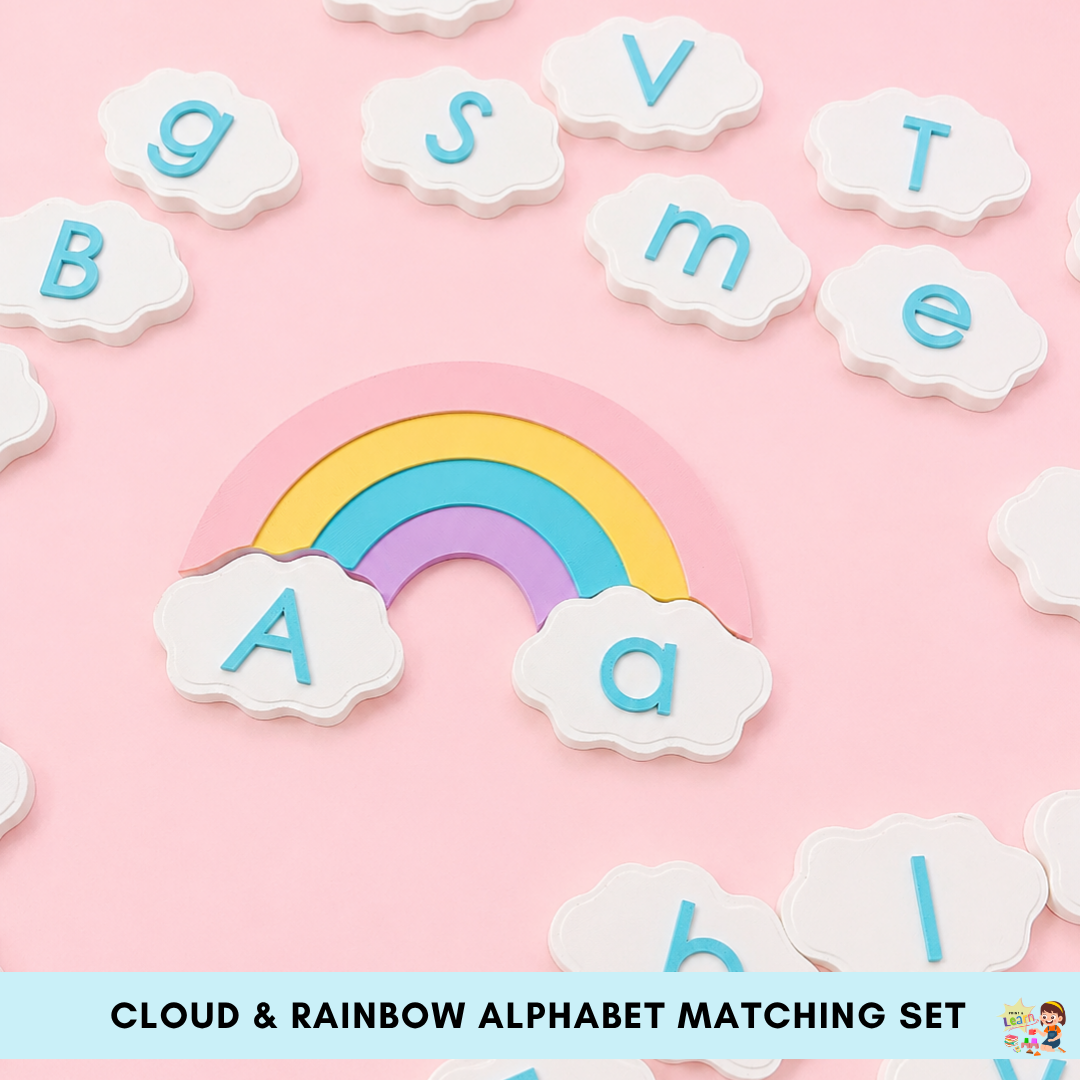 Cloud & Rainbow Alphabet Matching Set