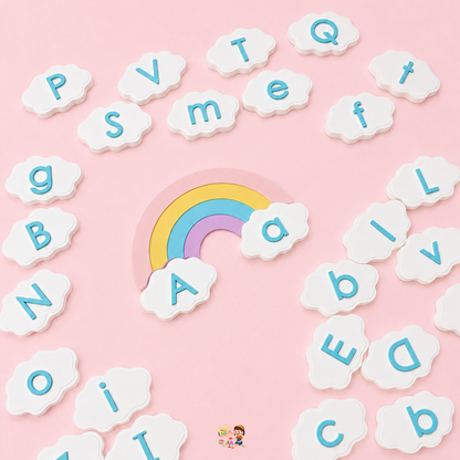 Cloud & Rainbow Alphabet Matching Set