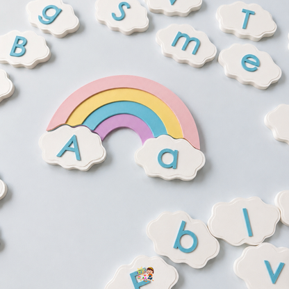 Cloud & Rainbow Alphabet Matching Set