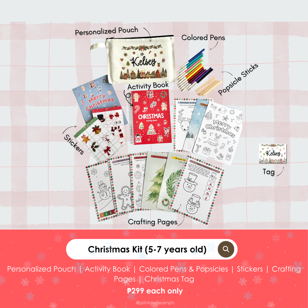 Christmas Play Kit Set for 5-7 Years Old