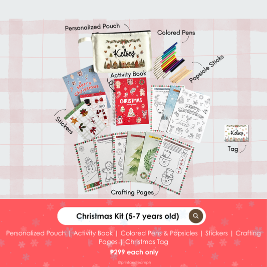 Christmas Play Kit Set for 5-7 Years Old