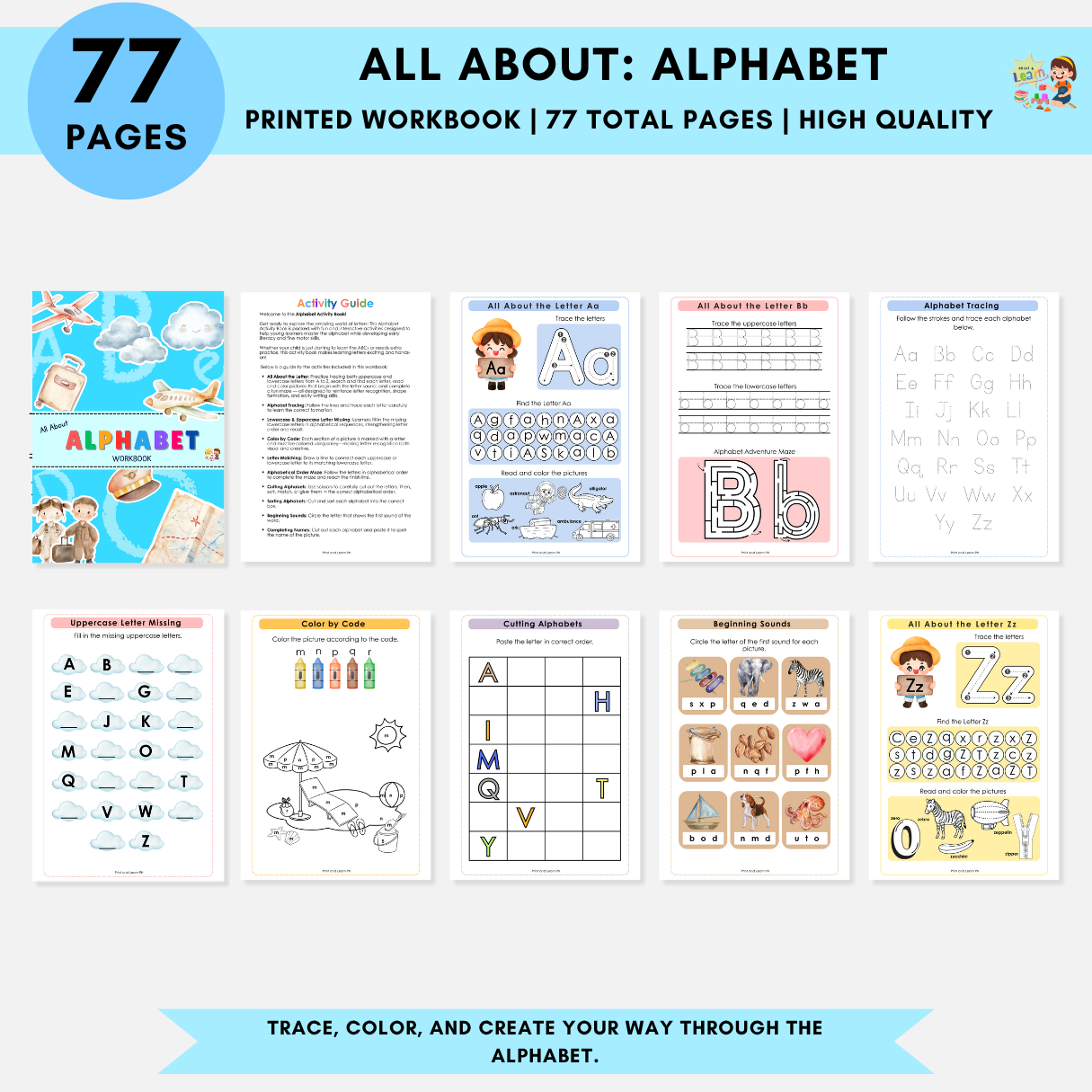 All About Alphabets Workbook