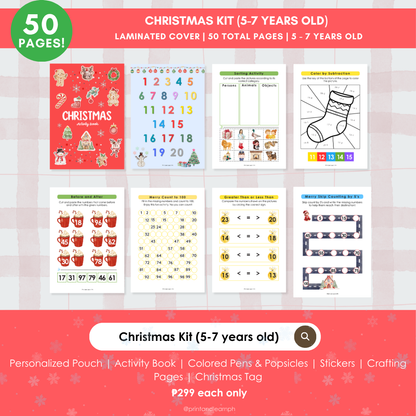 Christmas Play Kit Set for 5-7 Years Old