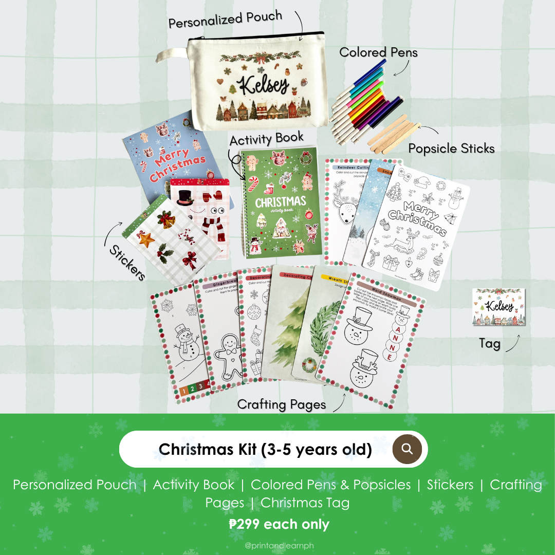 Christmas Play Kit Set for 3-5 Years Old