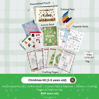 Christmas Play Kit Set for 3-5 Years Old