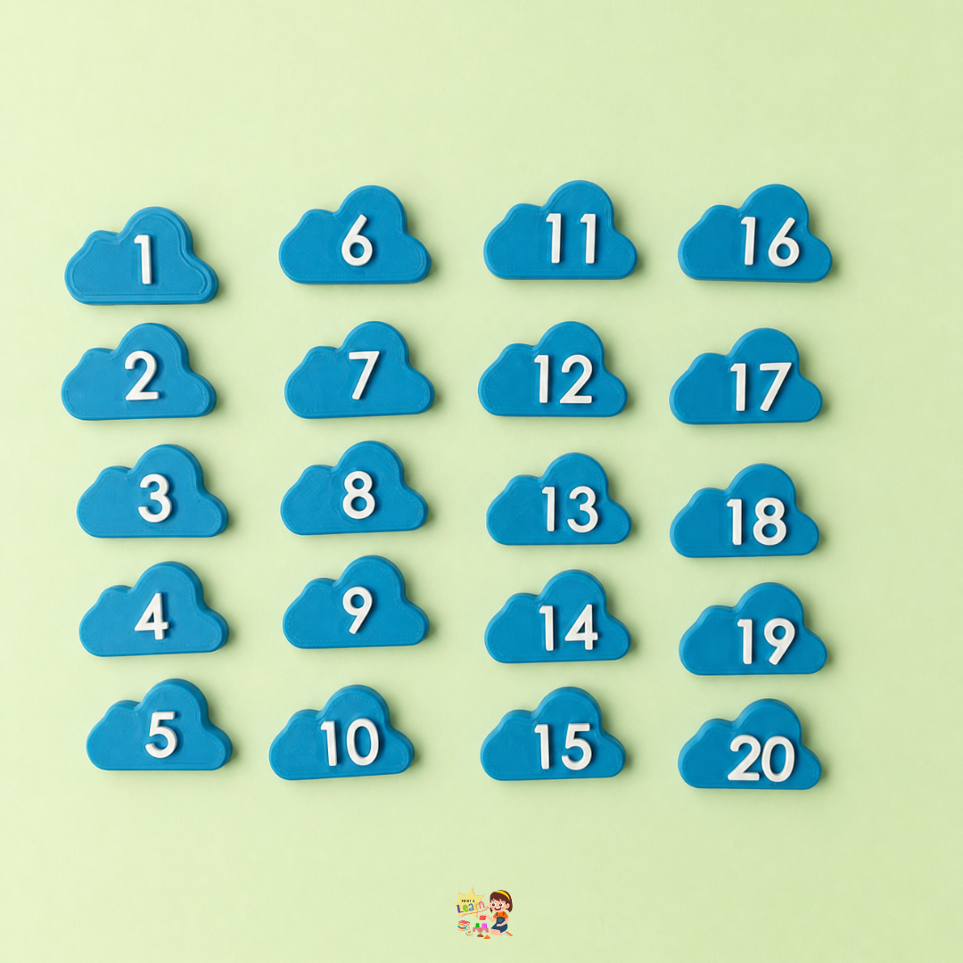 Cloud Ten Frame Math Set
