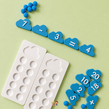 Cloud Ten Frame Math Set