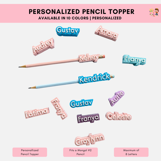 Personalized Pencil Topper