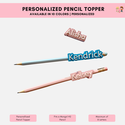 Personalized Pencil Topper