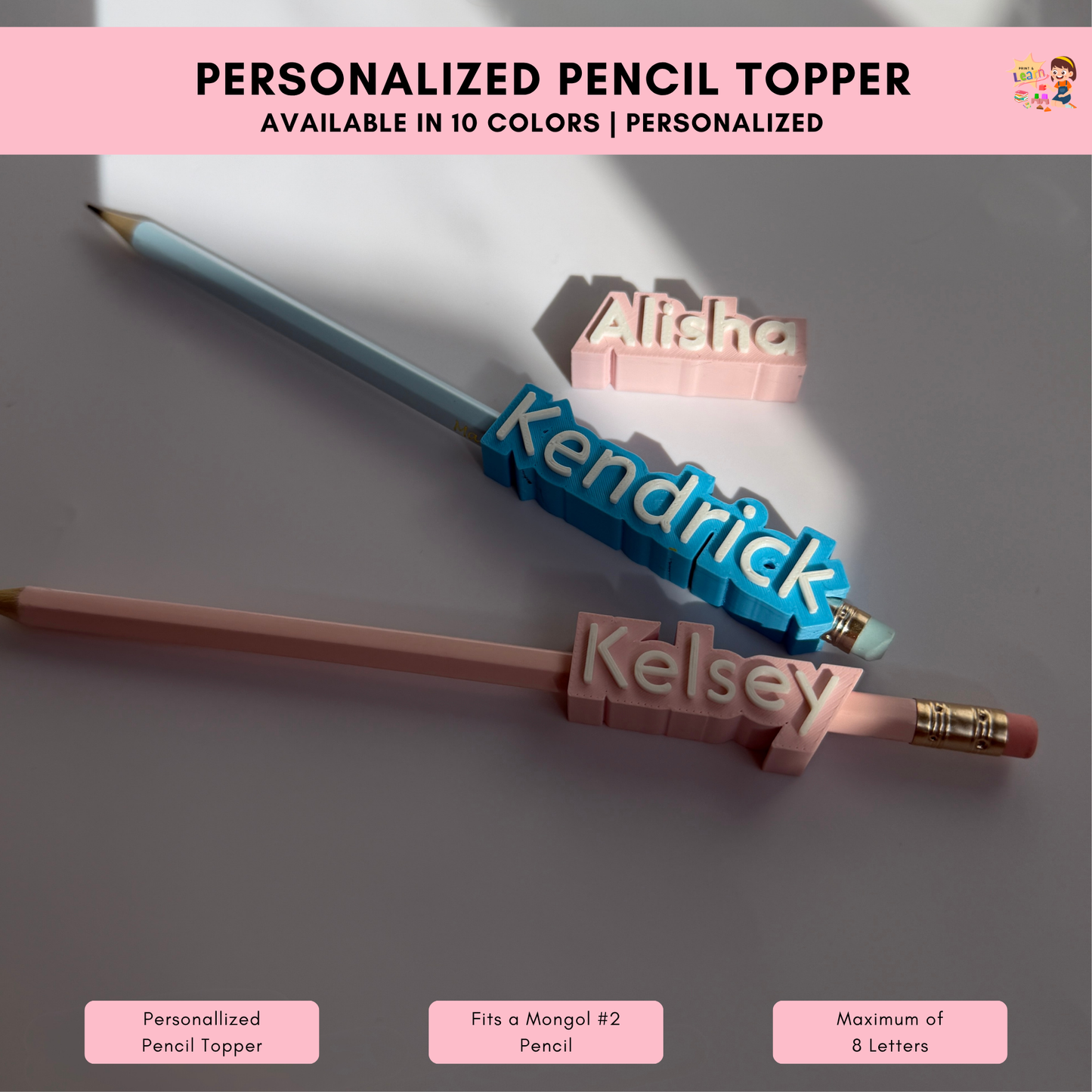 Personalized Pencil Topper