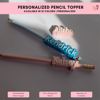 Personalized Pencil Topper
