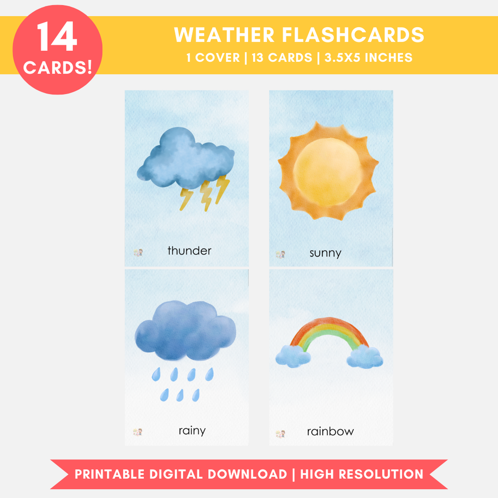 Weather Flashcards (Digital Only) – Print and Learn PH