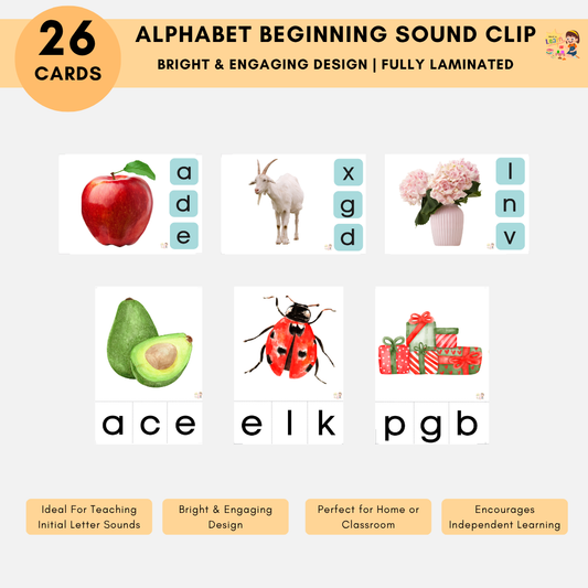 Activity Flashcard: Alphabet Beginning Sounds Clip