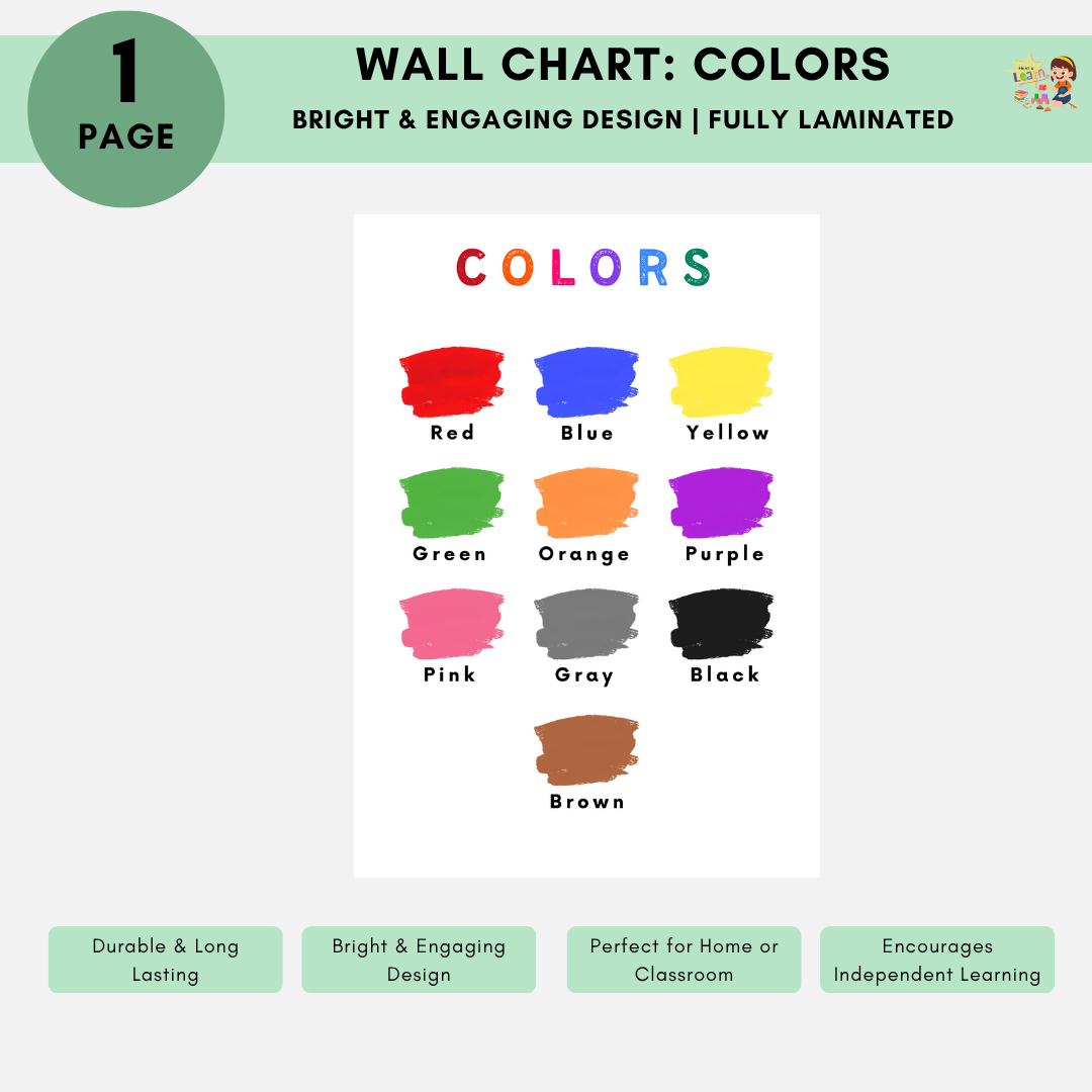 Educational Wall Charts: Colors
