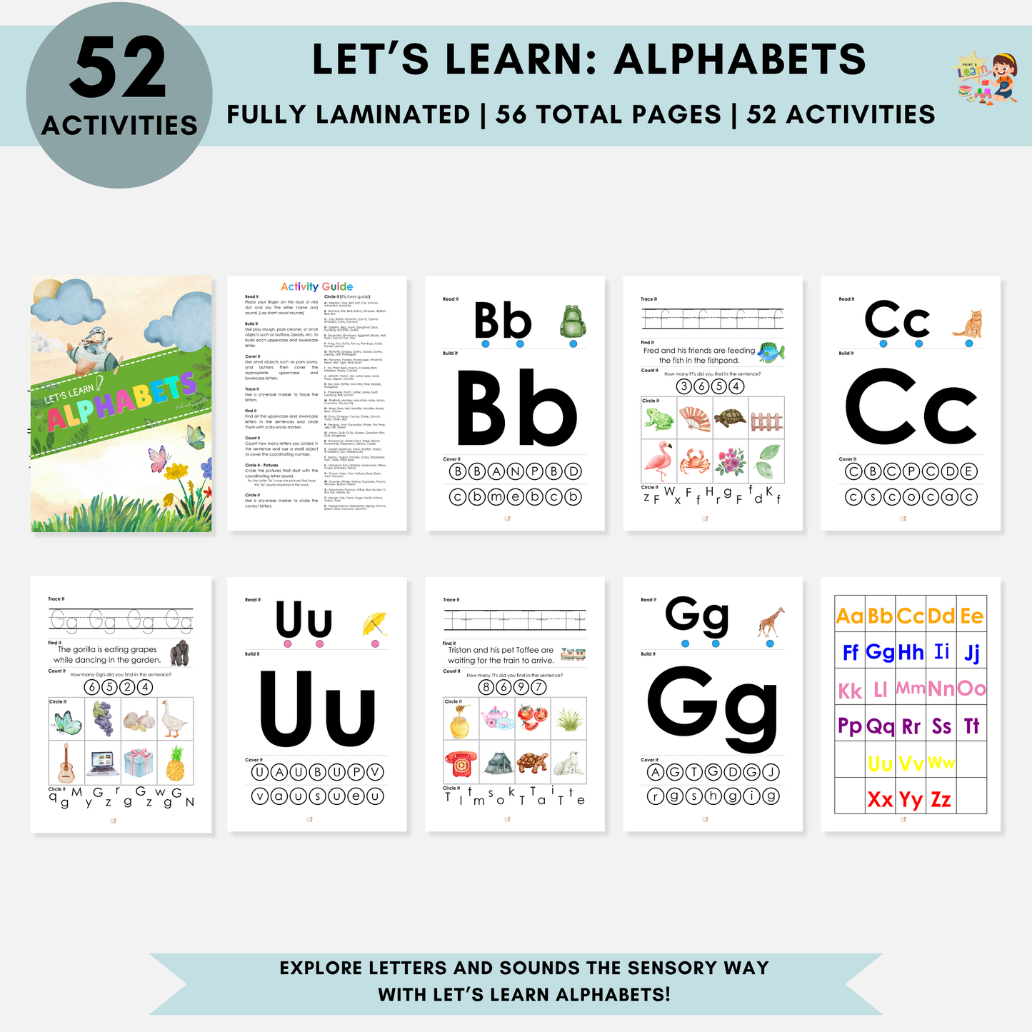 Let’s Learn: Alphabets