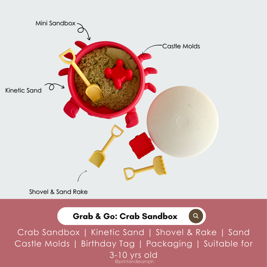 Grab & Go: Crab Mini Sandbox