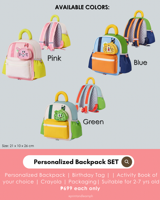 Personalized Backpack SET